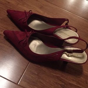 Red dress shoes